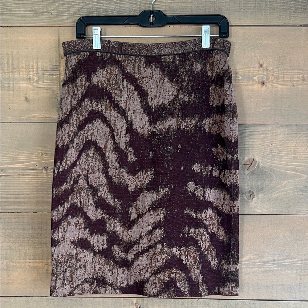 Peruvian Connection Elegant Patterned Pencil Skirt - image 1